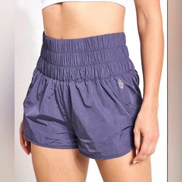 Free People Pants - Free People Movement The Way Home Athletic Shorts Purple Womens Size Medium NWT